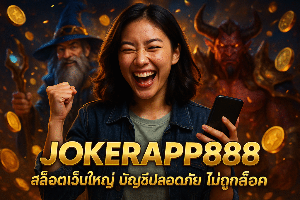 JOKERAPP888 สล็อตเว็บใหญ่ บัญชีปลอดภัย ไม่ถูกล็อค