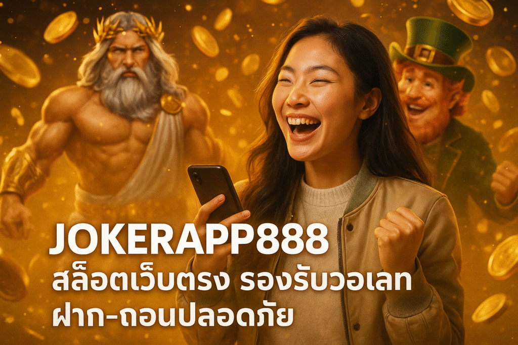 JOKERAPP888 สล็อตเว็บตรง รองรับวอเลท ฝาก-ถอนปลอดภัย