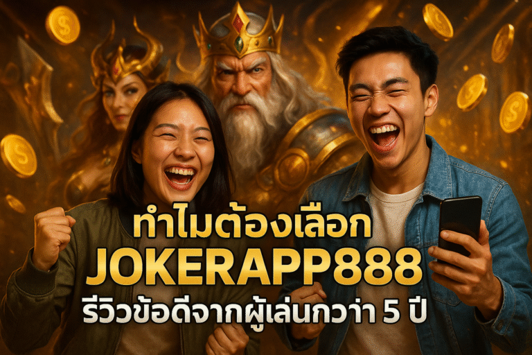ทำไมต้องเลือก JOKERAPP888 รีวิวข้อดีจากผู้เล่นกว่า 5 ปี