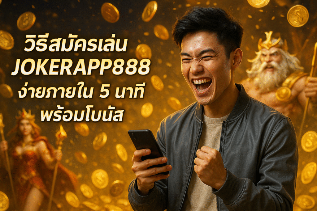 วิธีสมัครเล่น JOKERAPP888 ง่ายภายใน 5 นาที พร้อมโบนัส