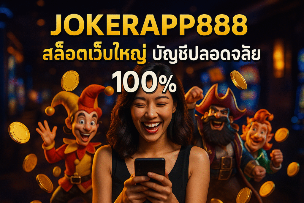 JOKERAPP888 สล็อตเว็บใหญ่ บัญชีปลอดภัย 100%