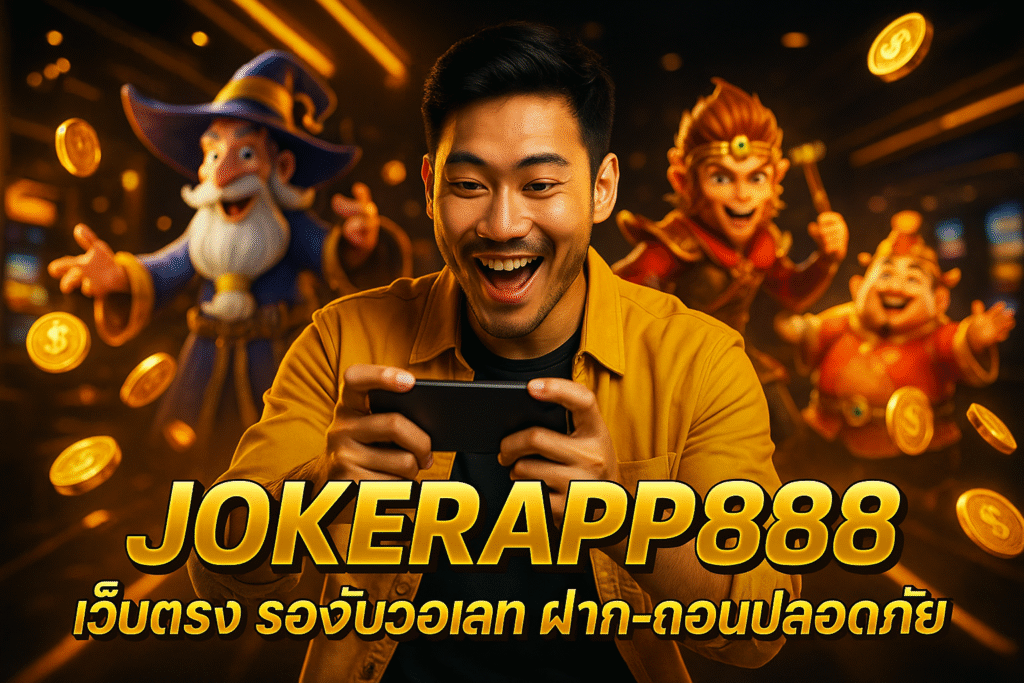 JOKERAPP888 เว็บตรง รองรับวอเลท ฝาก-ถอนปลอดภัย
