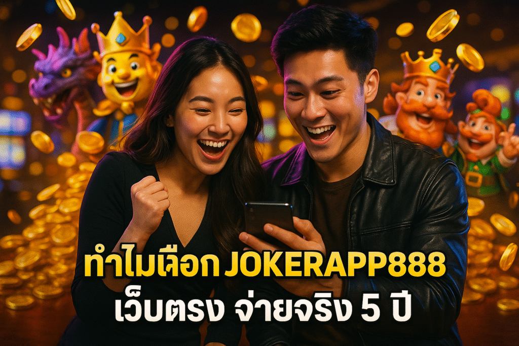 ทำไมเลือก JOKERAPP888 เว็บตรง จ่ายจริง 5 ปี